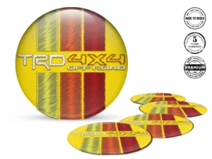 Toyota TRD Adesivo Coprimozzo Design Etichette Cupola Stilose